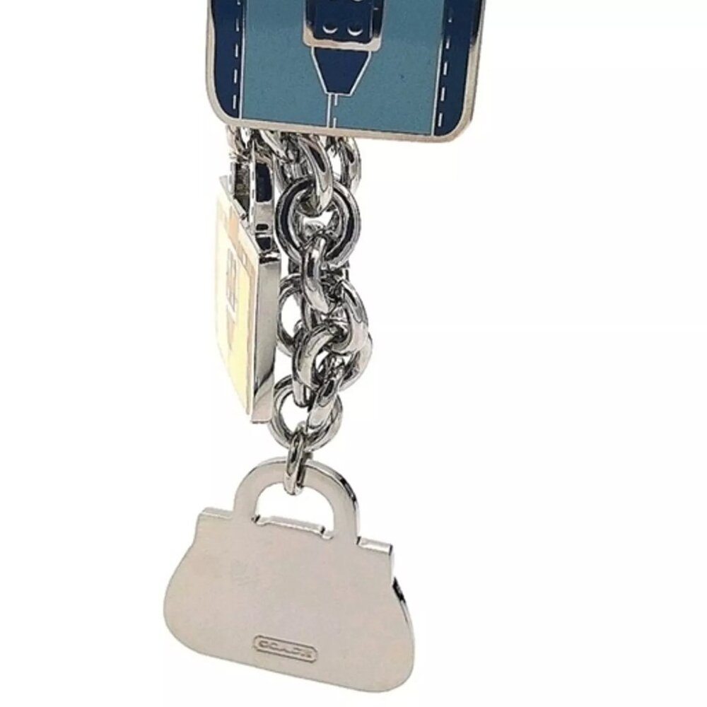 NEW COACH Multi Mini Purse Handbag Bracelet Lanyard Trigger Snap Keychain - Picture 5 of 7